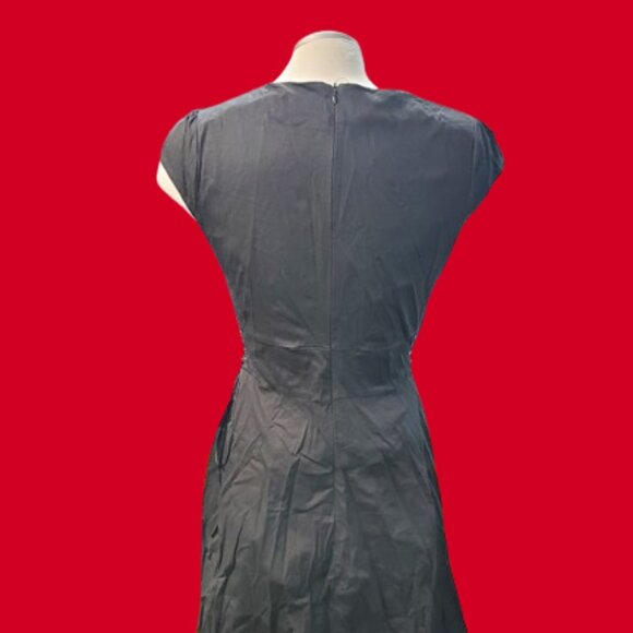 Unbranded Bat Swing Dress Goth Rockabilliy Corset Lace-Up Embroided - Picture 5 of 11